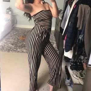 Striped jumpsuit